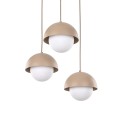 Lampa wisząca trzy zwisy na podsufitce BONO SABIA 3XG9 do salonu 10720