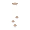 Lampa wisząca trzy zwisy na podsufitce BONO SABIA 3XG9 do salonu 10720