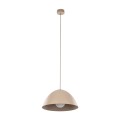 Minimalistyczna lampa w kolorze sabia nad blat stołu z kloszem 10657 TK Lighting