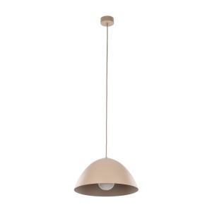 Minimalistyczna lampa w kolorze sabia nad blat stołu z kloszem 10657 TK Lighting