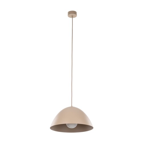 Minimalistyczna lampa w kolorze sabia nad blat stołu z kloszem 10657 TK Lighting