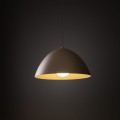 Minimalistyczna lampa w kolorze sabia nad blat stołu z kloszem 10657 TK Lighting