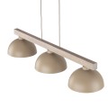 Lampa wisząca OSLO z trzema kloszami na drewnianym stolarzu 11012 TK Lighting