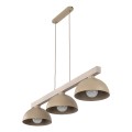 Lampa wisząca OSLO z trzema kloszami na drewnianym stolarzu 11012 TK Lighting