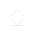 Kinkiet ścienny LUNA okrągły doświetlający beżowy na 2xG9 do holu 20cm 10623 TK Lighting