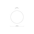 Kinkiet okrągły Ø30 w kolorze Sabia do nowoczesnego salonu 3xG9 10624 TK Lighting
