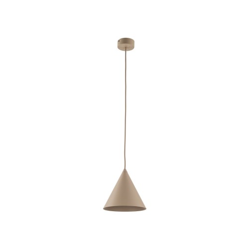 Lampa wisząca CONO w piaskowym kolorze stożkowaty klosz salon 10619 TK Lighting