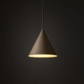 Lampa wisząca CONO w piaskowym kolorze stożkowaty klosz salon 10619 TK Lighting