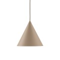Lampa wisząca CONO w piaskowym kolorze stożkowaty klosz salon 10619 TK Lighting