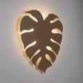 Kinkiet ścienny MONSTERA kształt liścia do salonu glamour beż 10627 TK Lighting