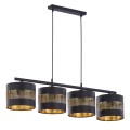 Lampa wisząca czarno-złota glamour nad stół TAGO BLACK 3213 TK Lighting