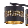Lampa wisząca czarno-złota glamour nad stół TAGO BLACK 3213 TK Lighting