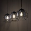 Lampa wisząca UNIVERSO gwint E27 moc 15W styl nowoczesny szklany klosz | czarny 4483 TK lighting