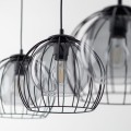 Lampa wisząca UNIVERSO gwint E27 moc 15W styl nowoczesny szklany klosz | czarny 4483 TK lighting