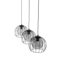 Lampa wisząca UNIVERSO gwint E27 moc 15W styl nowoczesny szklany klosz | czarny 4483 TK lighting