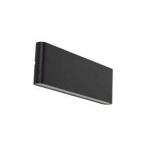 Podłużny kinkiet elewacyjny Arwena IP54 LED 12W czarny aluminiowy 18186 TK Lighting