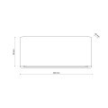 Podłużny kinkiet elewacyjny Arwena IP54 LED 12W czarny aluminiowy 18186 TK Lighting