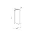 Ogrodowa lampa stojąca ARIUS czarna z IP65 LED barwa ciepła 19000 TK Lighting