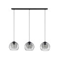 Lampa wisząca UNIVERSO gwint E27 moc 15W styl nowoczesny szklany klosz | czarny 4483 TK lighting