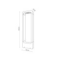 Słupek ogrodowy ARIUS aluminiowy LED 10W doświetlenie ścieżek 19001 TK Lighting