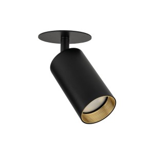 Lampa sufitowa podtynkowy reflektorek czarno-złoty na GU10 10806 TK Lighting