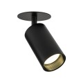 Lampa sufitowa podtynkowy reflektorek czarno-złoty na GU10 10806 TK Lighting