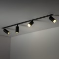 Listwa sufitowa podtynkowa czarna z 4 ruchomymi spotami na GU10 10809 TK Lighting