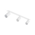 Podtynkowa biała lampa sufitowa, 3 reflektorki do salonu 10812 TK Lighting