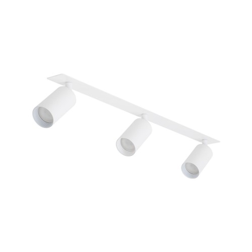 Podtynkowa biała lampa sufitowa, 3 reflektorki do salonu 10812 TK Lighting