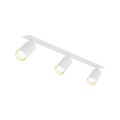 Podtynkowa biała lampa sufitowa, 3 reflektorki do salonu 10812 TK Lighting