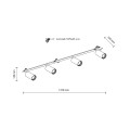 Listwa wpuszczana sufitowa z reflektorkami wymienne pierścienie 10813 TK Lighting