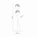 Nowoczesna lampa podłogowa z szklanymi kloszami do salonu 16135 TK Lighting