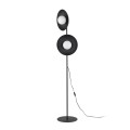 Minimalistyczna lampa podłogowa czarna, szklane klosze kulki 16136 TK Lighting