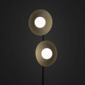 Minimalistyczna lampa podłogowa czarna, szklane klosze kulki 16136 TK Lighting