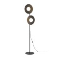 Minimalistyczna lampa podłogowa czarna, szklane klosze kulki 16136 TK Lighting