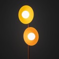 Lampa podłogowa SLATE do salonu 160cm dwa kolorowe klosze na G9 16137 TK Lighting