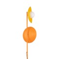Lampa podłogowa SLATE do salonu 160cm dwa kolorowe klosze na G9 16137 TK Lighting