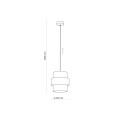 Lampa wisząca do nowoczesnych wnętrz czarno-złota CALISTO 4377 TK Lighting