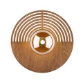 Ścienny kinkiet z drewnianą okrągłą rozetą Ø30 LUNAR WOOD do przedpokoju 11014 TK Lighting