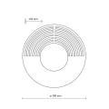 Ścienny kinkiet z drewnianą okrągłą rozetą Ø30 LUNAR WOOD do przedpokoju 11014 TK Lighting