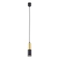 Lampa wisząca spot tubka czarno-złota ELIT BLACK 4366 TK Lighting