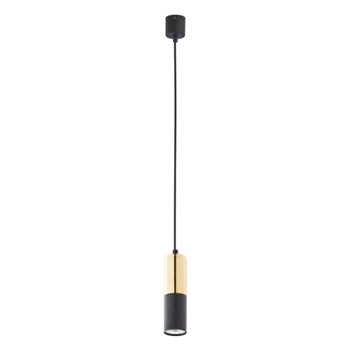 Lampa wisząca spot tubka czarno-złota ELIT BLACK 4366 TK Lighting