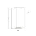 Kinkiet zewnętrzny góra-dół AXIS szary do elewacji IP44 10970 TK Lighting