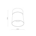 Regulowana tuba sufitowa KYOTO biała LED 12W do salonu 18136 TK Lighting