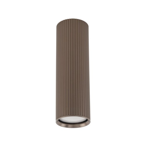 Brązowa tubka sufitowa z ozdobnym kloszem na GU10 do salonu 11028 TK Lighting