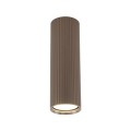 Brązowa tubka sufitowa z ozdobnym kloszem na GU10 do salonu 11028 TK Lighting