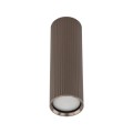 Brązowa tubka sufitowa z ozdobnym kloszem na GU10 do salonu 11028 TK Lighting
