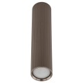 Wysoka tubka 24cm brązowy klosz do minimalistycznego salonu 11029 TK Lighting