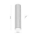 Wysoka tubka 24cm brązowy klosz do minimalistycznego salonu 11029 TK Lighting