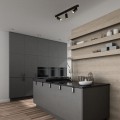 Czarna listwa ruchome reflektory AMIS nad wyspę kuchenną gu10  10634 TK Lighting